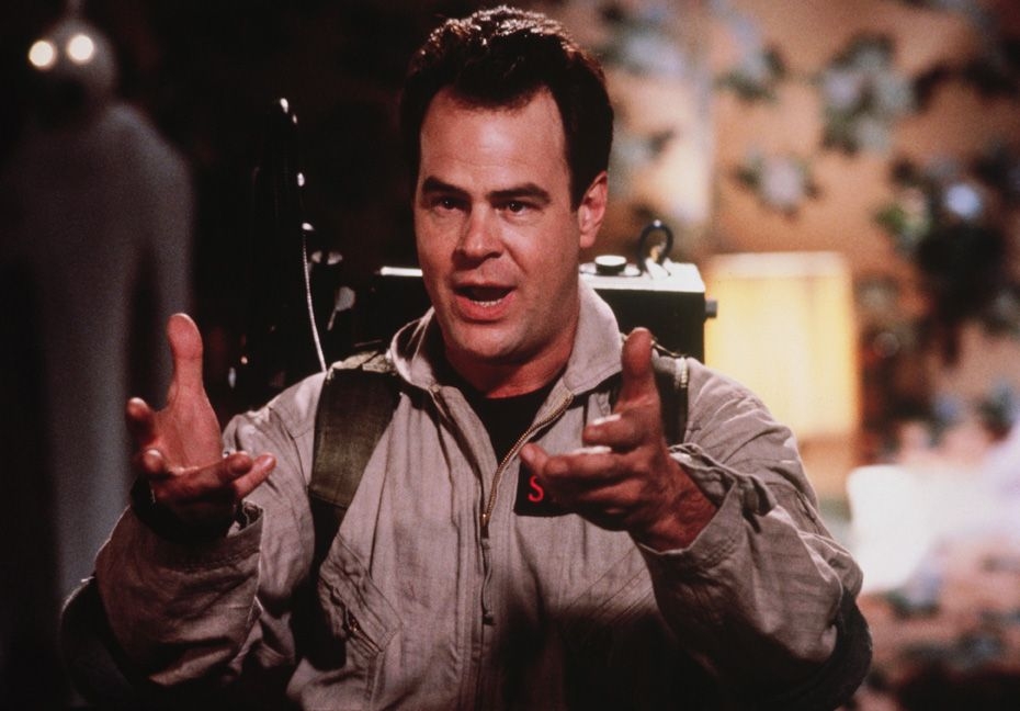 Dan Aykroyd eating salmon