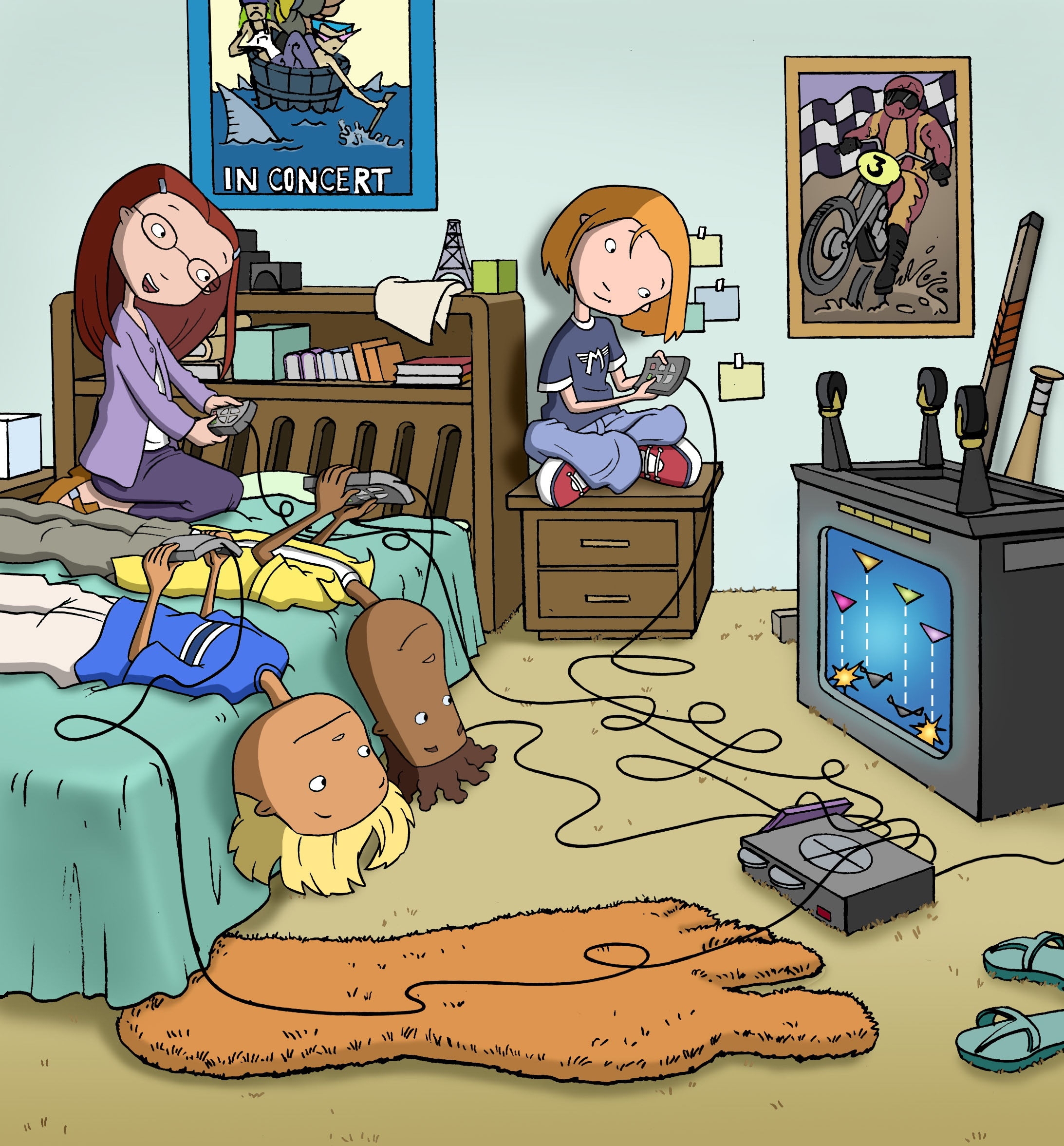 Cartoon kids tv. Сериал по телевизору рисунок. Childhood 90s. Weekenders. Watch TV 90s.