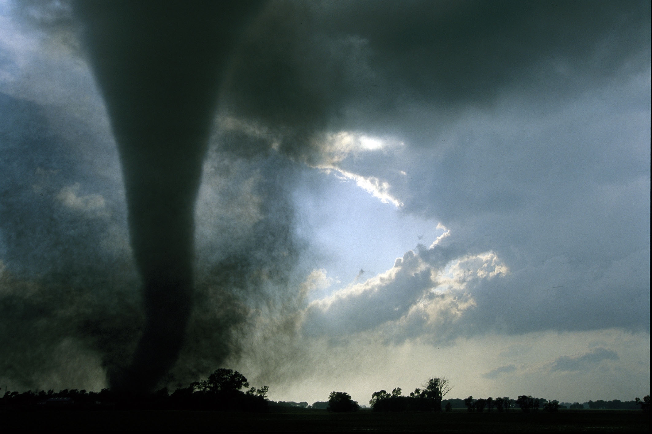 Tornadoes are storms with very