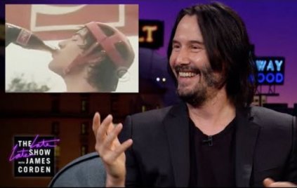 Keanu Reevest szembesítették a 35 évvel ezelőtti Coca Cola-reklámjával, hatalmasat röhögött