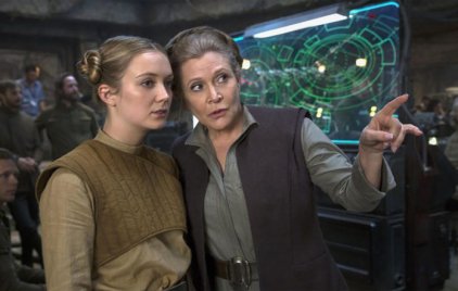 Carrie Fishert a saját lánya helyettesítette a Skywalker kora egyik fontos jelenetében