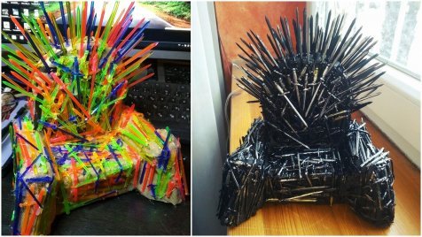 Ötszáz kardból készített házi Vastrónt a PORT.hu olvasója