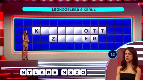 Ugyanaz volt a megoldás a Szerencsekerékben, mint ami a stúdióban történt