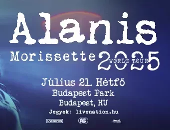 Alanis Morissette jövő nyáron a Budapest Parkban