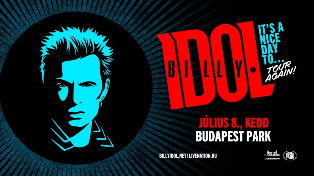 A punk rock legenda, Billy Idol a Budapest Parkba is elhozza legnagyobb slágereit