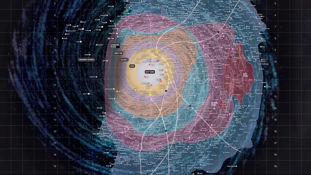 Hogy néz ki pontosan a messzi-messzi galaxis? Gigantikus térkép érkezett a Star Wars univerzumához