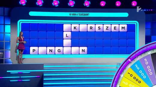 Íme a Szerencsekerék keresztrejtvényes feladványa, amivel megküzdöttek a játékosok