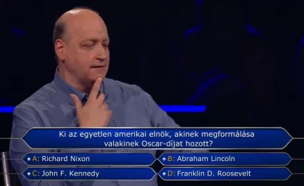 Legyen Ön is milliomos: Róbert nem tudta, melyik amerikai elnök ért Oscar-díjat