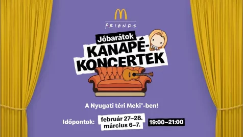 Akusztikus kanapékoncertekkel erősít a Jóbarátok a Mekiben