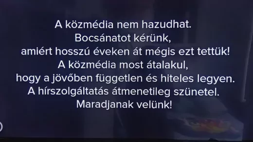 „Bocsánatot kérünk” – szünetel a műsor az M1-en, meglepő üzenet fogadja a csatornára érkezőket